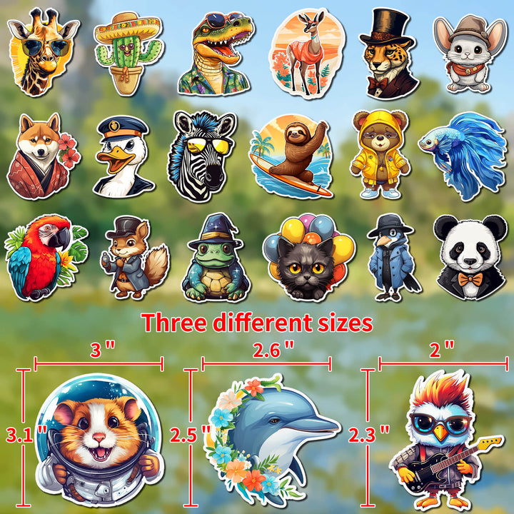 Jungle Adventure - 160Pcs Waterproof Sticker Set - IEEBEE