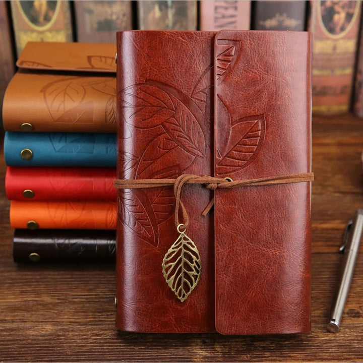 Leaf Memories - PU Leather Blank Notebook - IEEBEE