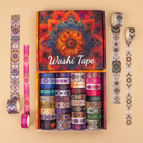 Luminous Mandala - 36 Rolls Washi Tape Set - IEEBEE