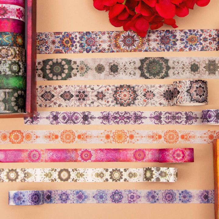 Luminous Mandala - 36 Rolls Washi Tape Set - IEEBEE