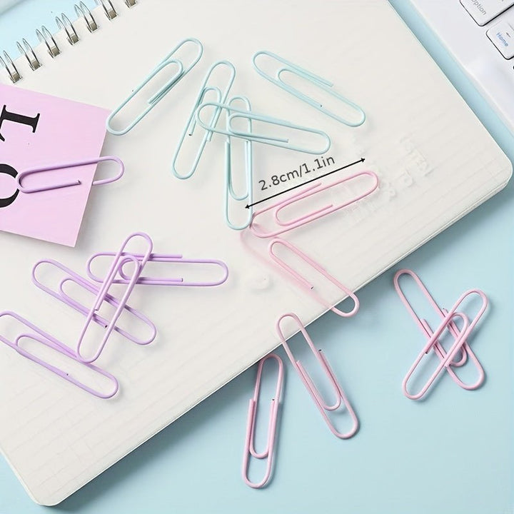 Macaron Series - 50pcs Metal Paper Clips - IEEBEE