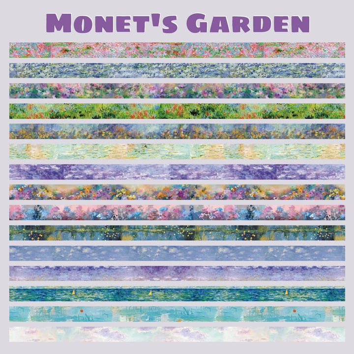 Monet's Garden - 27 Rolls Gold Foil Washi Tape Set - IEEBEE