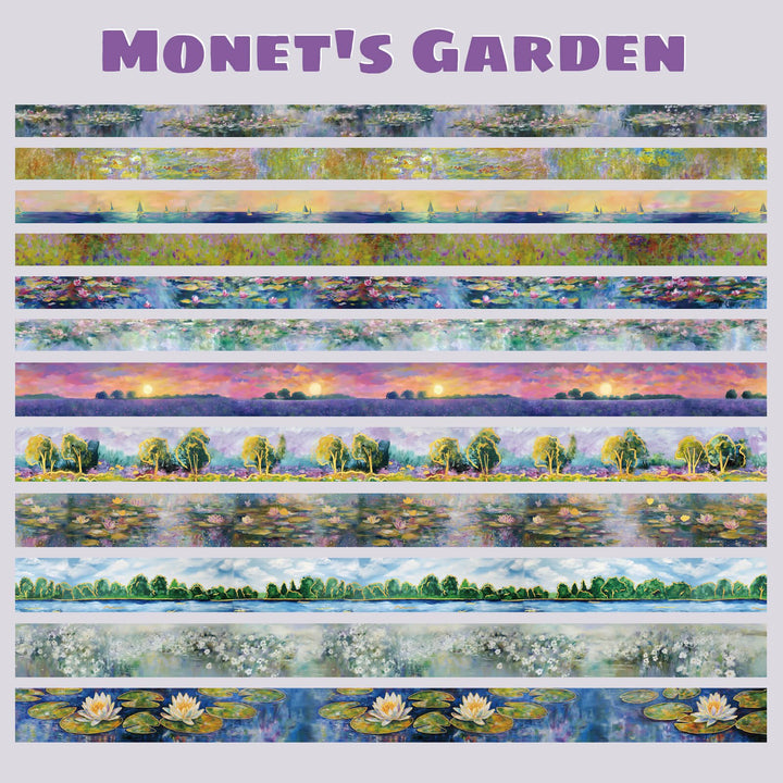 Monet's Garden - 27 Rolls Gold Foil Washi Tape Set - IEEBEE