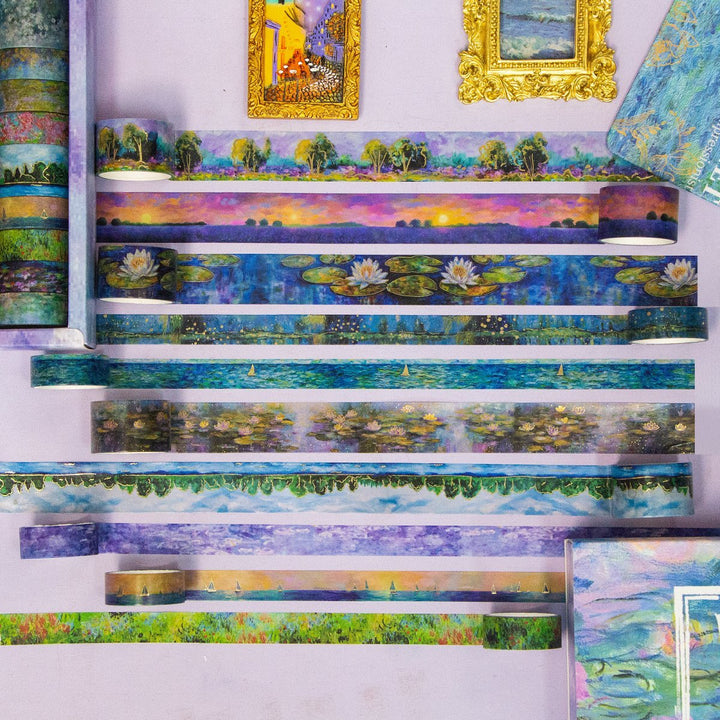 Monet's Garden - 27 Rolls Gold Foil Washi Tape Set (Ordinary packaging) - IEEBEE