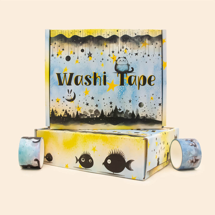 Moonlight Animal City - 24 Rolls Washi Tape Set - IEEBEE