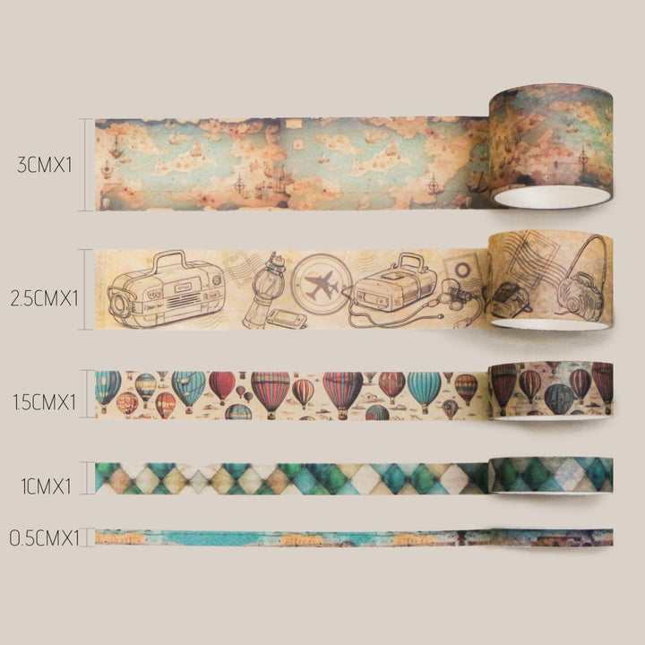 Nautical Old World - 26 Rolls Washi Tape Set (Ordinary packaging) - IEEBEE