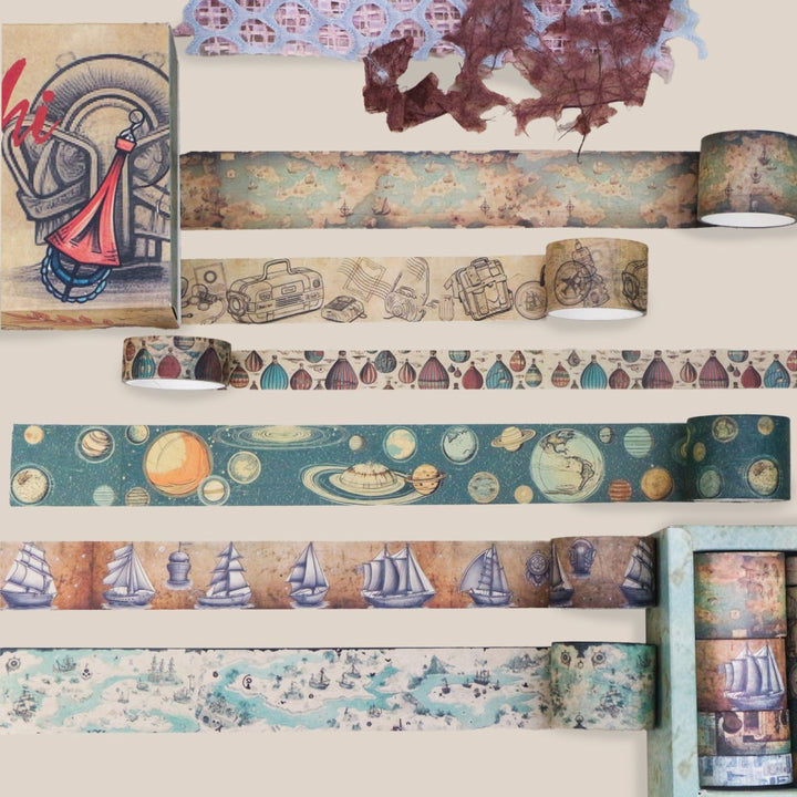 Nautical Old World - 26 Rolls Washi Tape Set (Ordinary packaging) - IEEBEE