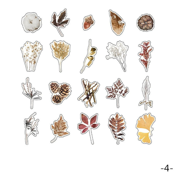 Plant Collection - 40pcs PET Stickers Pack - IEEBEE