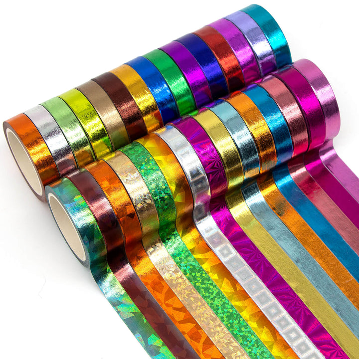 Rainbow Laser - 30 Rolls Washi Tape Set - IEEBEE