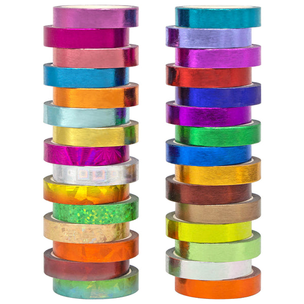 Rainbow Laser - 30 Rolls Washi Tape Set - IEEBEE