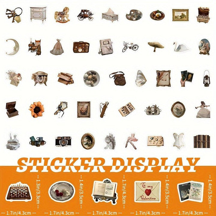 Retro palace - 100pcs Creative Sticker Set - IEEBEE