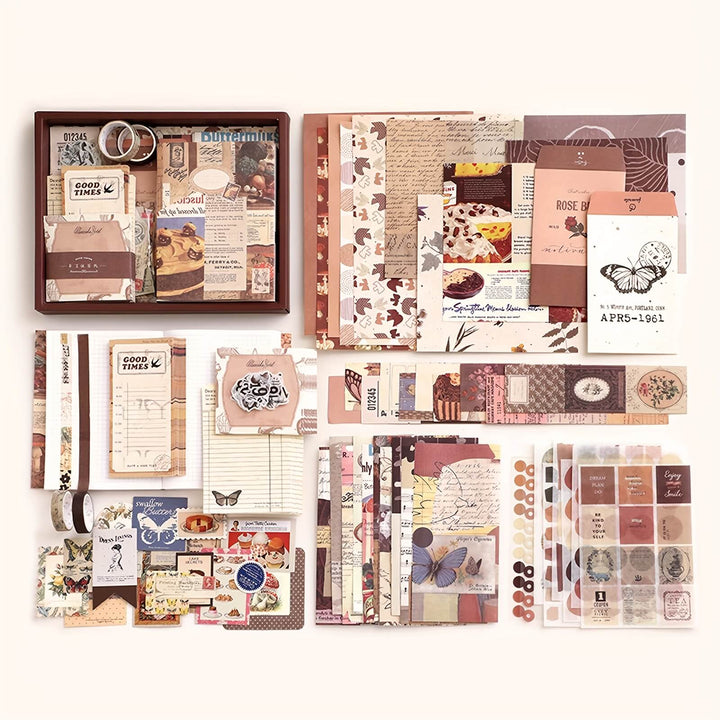 Scrapbook Comprehensive Set (material book & sticker set) - IEEBEE