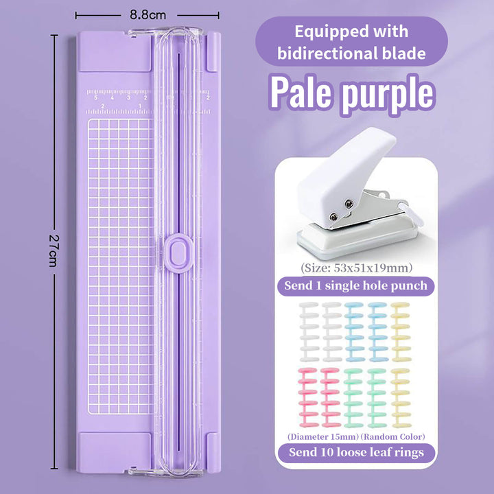 Scrapbook Paper Cutting Set ( Light Cutter & Hole Punch) - IEEBEE