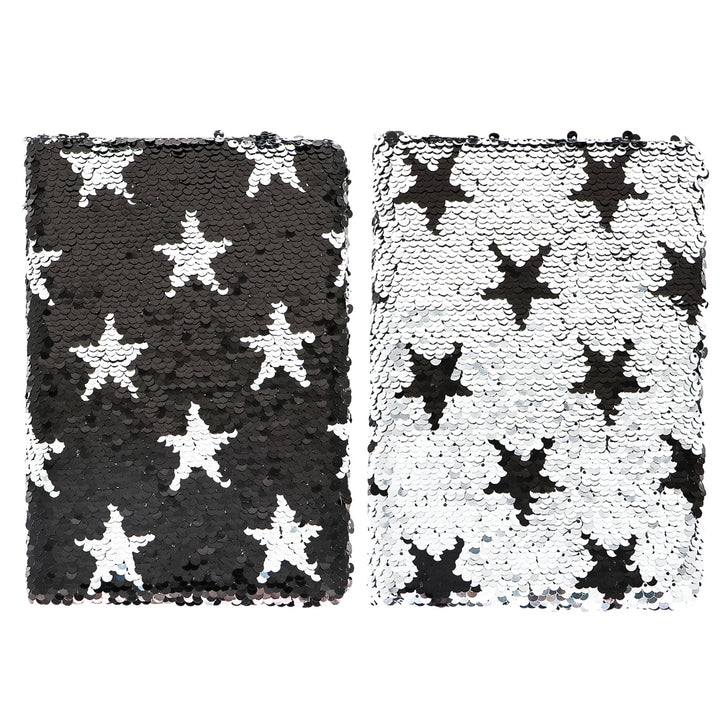 Shining Stars - A5 Reversible Sequin Notebook - IEEBEE