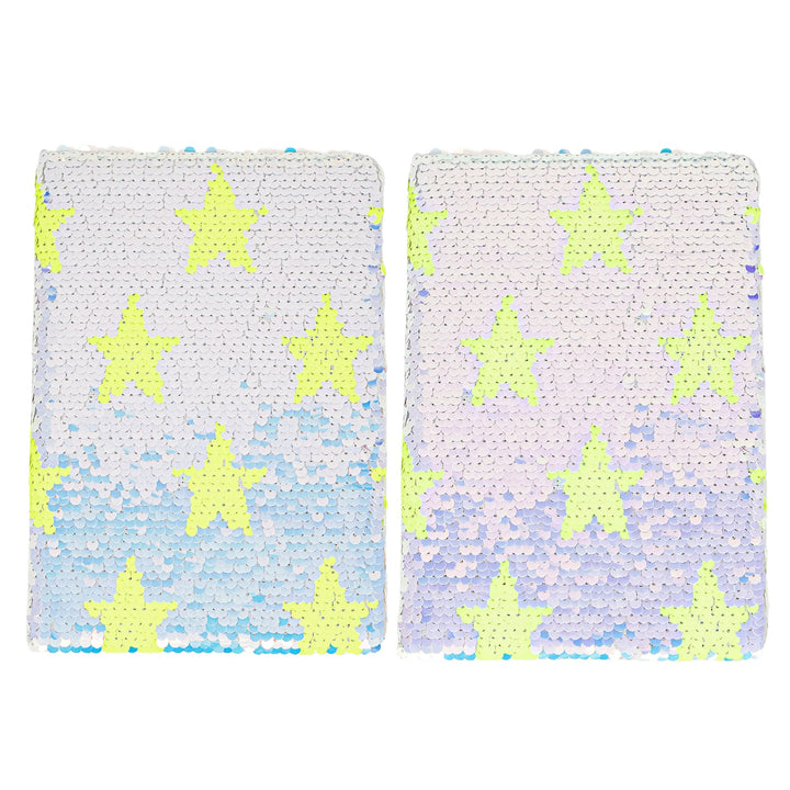 Shining Stars - A5 Reversible Sequin Notebook - IEEBEE