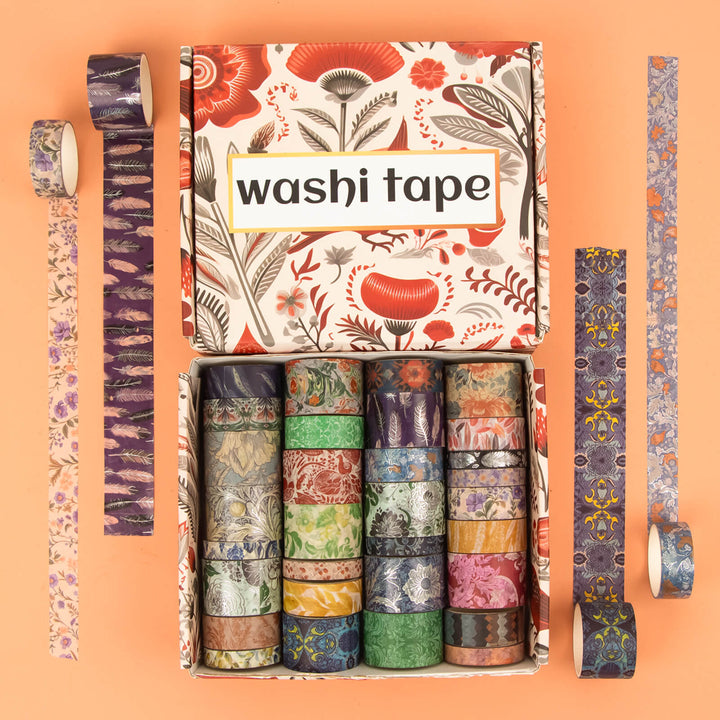 Silver Flower Dream - 32 Rolls Washi Tape Set - IEEBEE