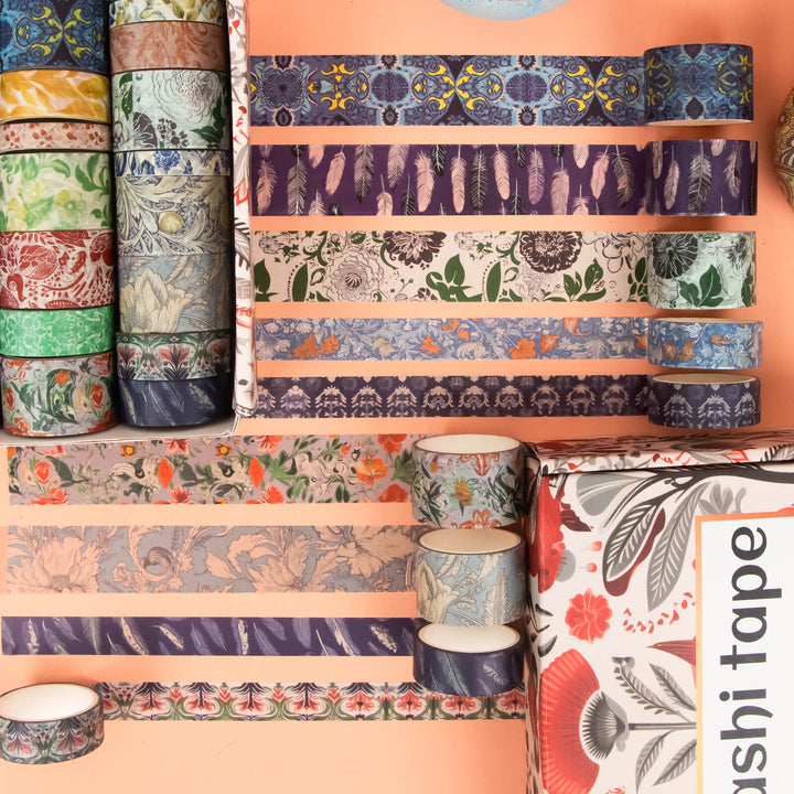 Silver Flower Dream - 32 Rolls Washi Tape Set - IEEBEE