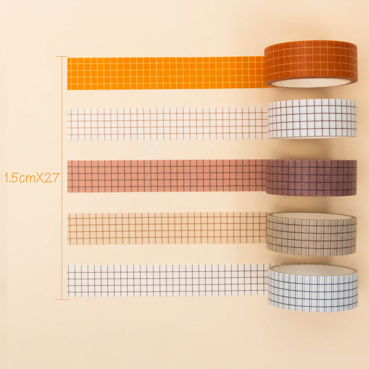 Simple Grid - 27 Rolls Washi Tape Set - IEEBEE