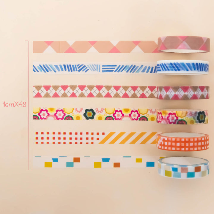 Summer Letter - 48 Rolls Washi Tape Set - IEEBEE