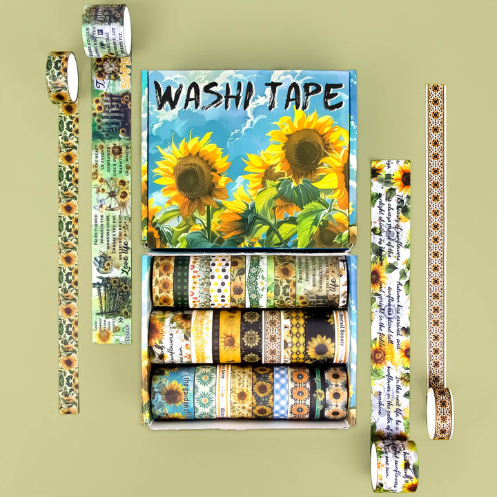 Sunny Blooms - 27 Rolls Washi Tape Set - IEEBEE