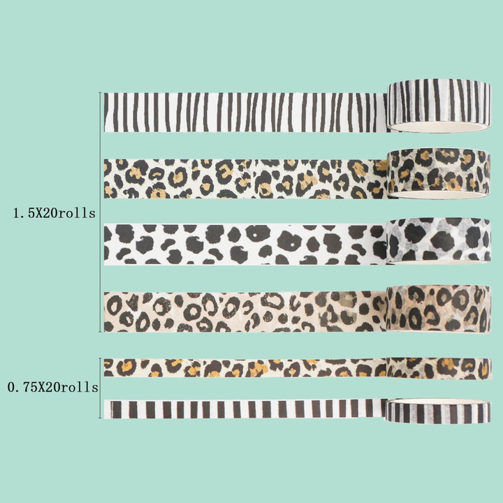 Urban Jungle - 40 Rolls Washi Tape Set - IEEBEE