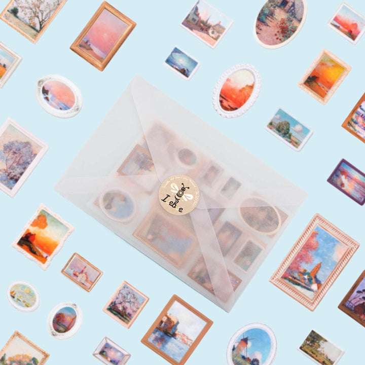 Vintage Art Gallery - 2PCS 3D Stereoscopic Stickers - IEEBEE