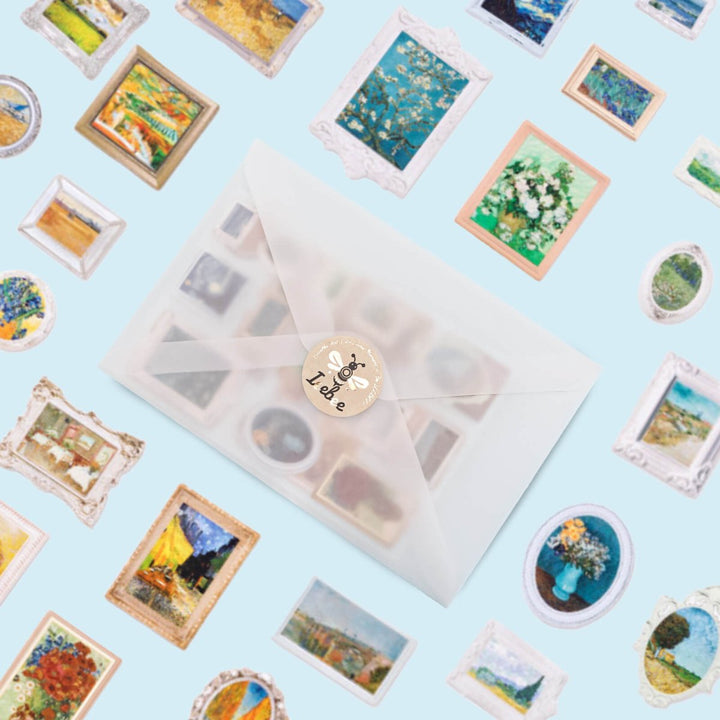 Vintage Art Gallery - 2PCS 3D Stereoscopic Stickers - IEEBEE