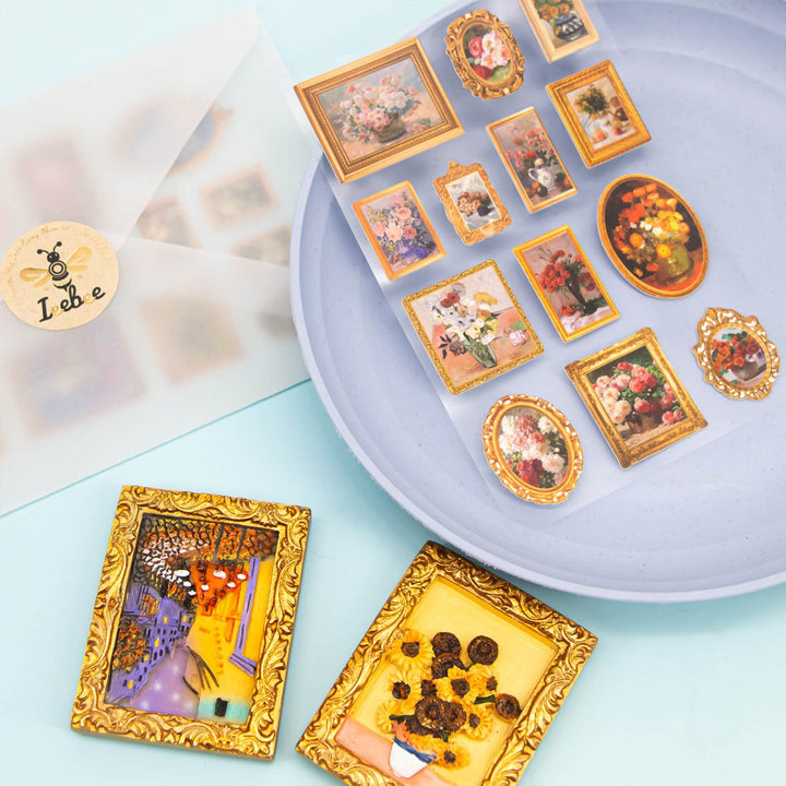 Vintage Art Gallery - 2PCS 3D Stereoscopic Stickers - IEEBEE