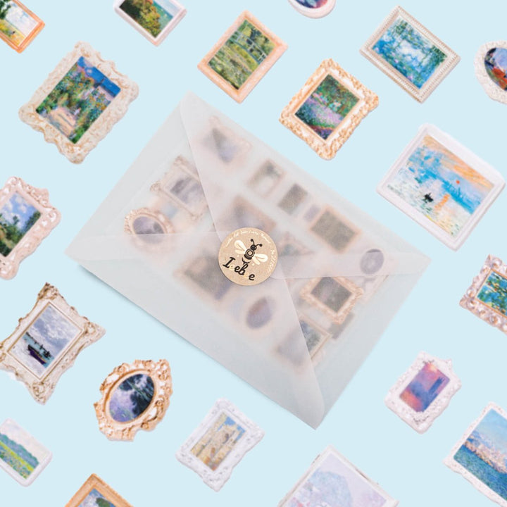 Vintage Art Gallery - 2PCS 3D Stereoscopic Stickers - IEEBEE