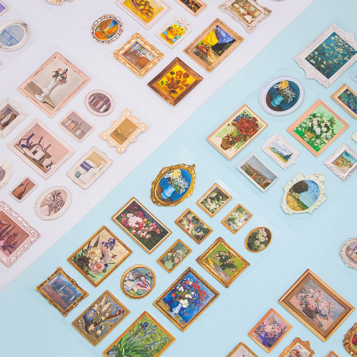 Vintage Art Gallery - 2PCS 3D Stereoscopic Stickers - IEEBEE