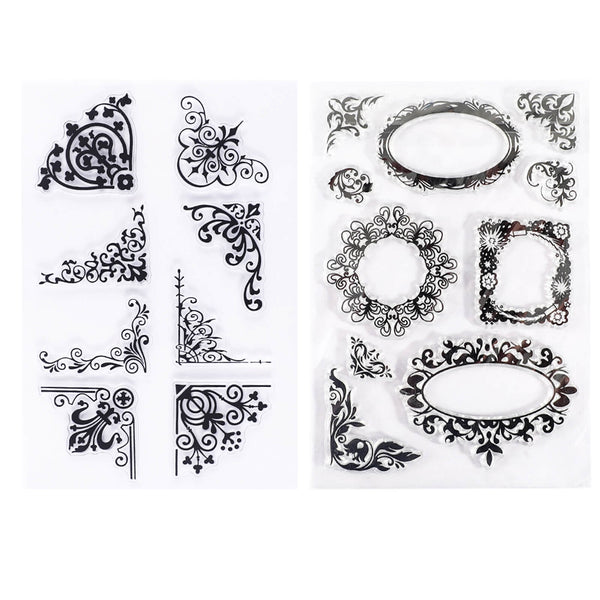 Vintage Border - Clear Silicone Stamp - IEEBEE