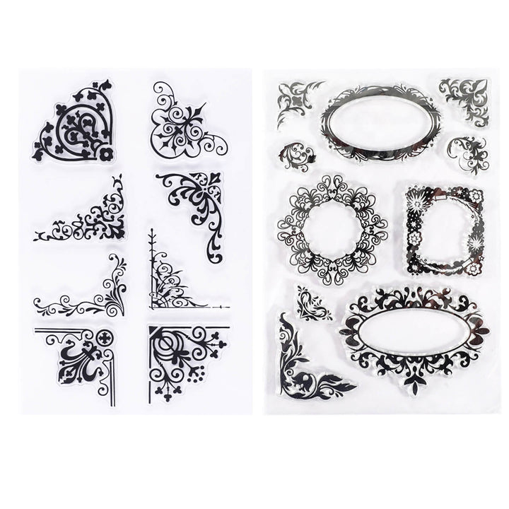 Vintage Border - Clear Silicone Stamp - IEEBEE