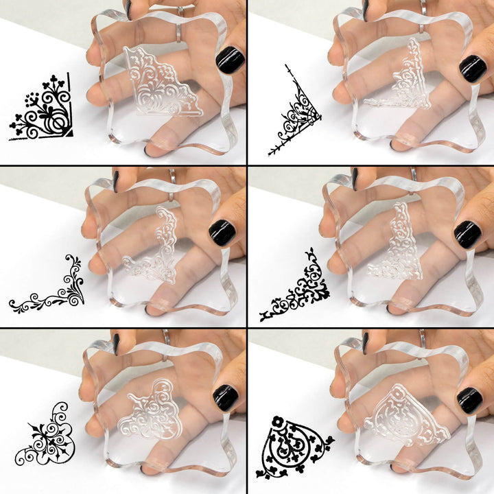 Vintage Border - Clear Silicone Stamp - IEEBEE