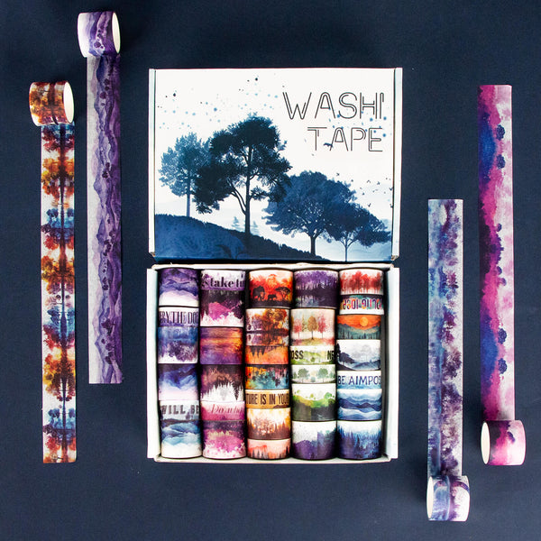 Whispering Valleys - 32 Rolls Washi Tape Set - IEEBEE