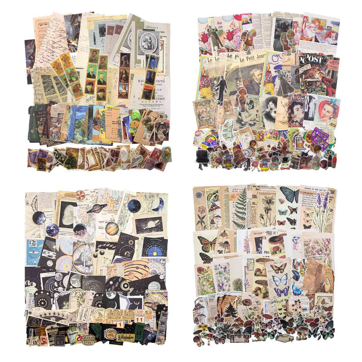 Yesterday Once More - 120pcs Decor Papers & 80pcs Washi Stickers - IEEBEE